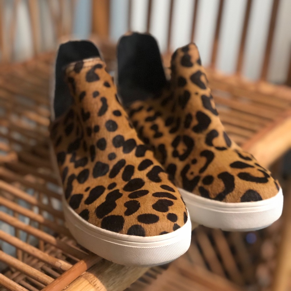 Steven by Steve Madden Caprice Leopard Platform Sneakers size 7